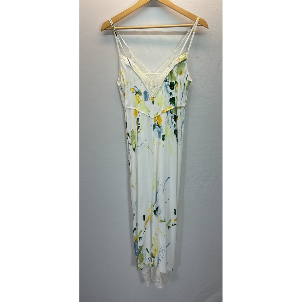 Anthropologie Lace Button-Front Slip‎ Dress Sz 2 Beach Spring Boho - Picture 5 of 12